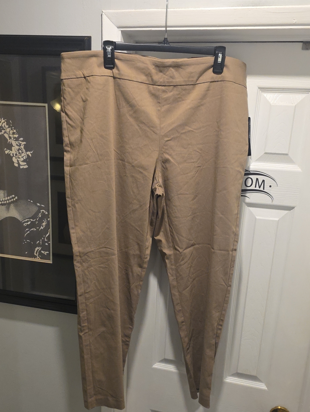 Avenue Tan Skinny Pull-On Pants
